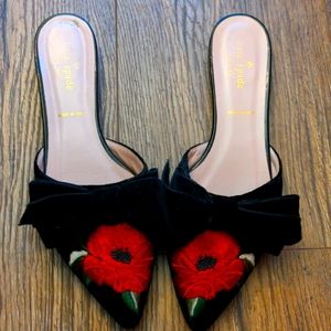 Kate Spade velvet flats